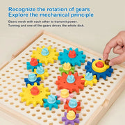 Wooden Gear Building Game | Educational Toy for Kids