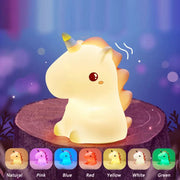 Cute Unicorn Silicone LED Night Lamp | XR-2306 Rechargeable Night Light