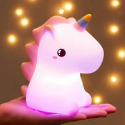 Cute Unicorn Silicone LED Night Lamp | XR-2306 Rechargeable Night Light