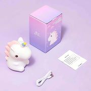 Cute Unicorn Silicone LED Night Lamp | XR-2306 Rechargeable Night Light