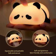 Panda Silicone Night LED Light – Rechargeable & Color-Changing Bedside Lamp