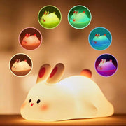 Cute Rabbit Silicone Rechargeable Night Lamp | XR-2313 Color Changing Lamp