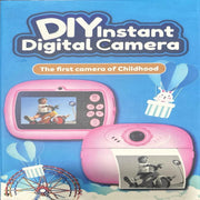 Kids DIY Instant Digital Camera with Ink-Free Printing & Coloring Fun