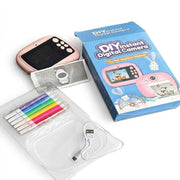 Kids DIY Instant Digital Camera with Ink-Free Printing & Coloring Fun