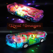Wonder Gear Bus Transparent with Colorful Lights & Music