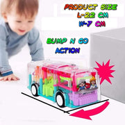 Wonder Gear Bus Transparent with Colorful Lights & Music