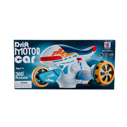 Electric Drift Motor Car Stunt Bike with Lights & Music | YJ388-72 360° Rotating Wheel