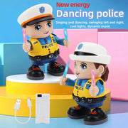 Kids Rechargeable Electric Dancing Male Police Toy