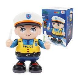 Kids Rechargeable Electric Dancing Male Police Toy