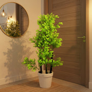 Artificial Boxwood Tree in Decorative White Pot – Premium Indoor Green Plant for Home & Office Décor