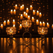 Luxury Crystal 3-Arm Candle Stand