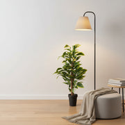 Artificial Dieffenbachia (Dumb Cane) Plant with Black Pot | Premium Indoor Home & Office Decor