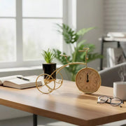 Vintage Bicycle Clock with Plant Holder