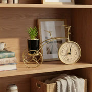 Vintage Bicycle Clock with Plant Holder