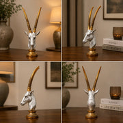 Modern Golden Antelope Horns Sculpture