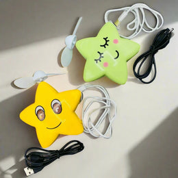 Star Shaped Portable Handheld Rechargeable Fan