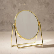 Elegant Round Tabletop Vanity Mirror
