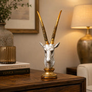Modern Golden Antelope Horns Sculpture
