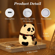  Cute Panda Night Lamp with 7 Colors LED