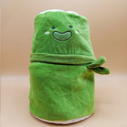 Cute Panda Plush Toy with Bamboo Pouch