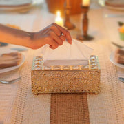 Luxury Crystal Metal Tissue Box Holder