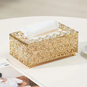 Luxury Crystal Metal Tissue Box Holder