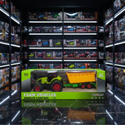 Remote Control Farm Tractor with Dump Trailer – Rechargeable RC Agricultural Vehicle Toy for Kids