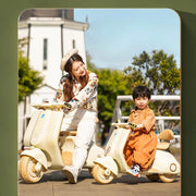 Rechargeable Vespa Style Ride On Bike | Fiber Body Vespa