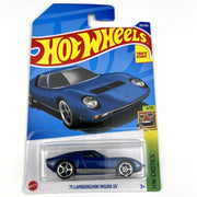 Hot Wheels HW Exotics 71 Lamborghini MIURA SV Blue C4982