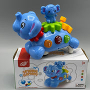 Spinning Elephant with Baby on Back