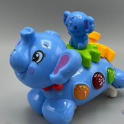 Spinning Elephant with Baby on Back