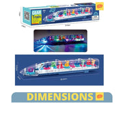 Transparent Gear Train with Light and Sound